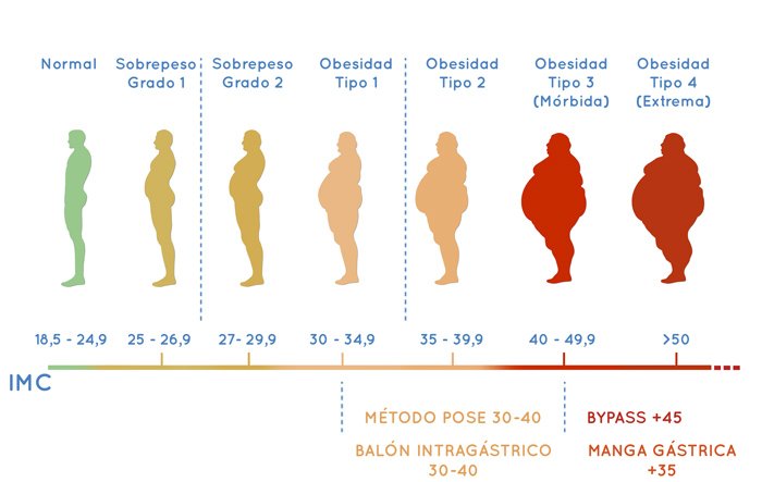 grados de obesidad