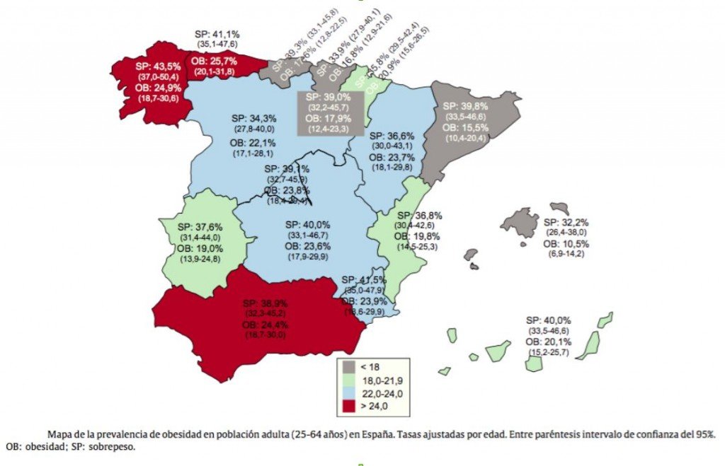 mapa obesidad españa